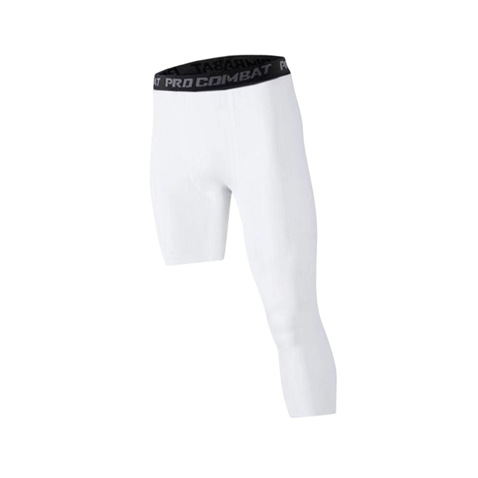 ™ Mens Athletic Pants Workout Leggings for Basketball Training Fitness XXL White Left Long | Leggings | Womens Clothing-image-41