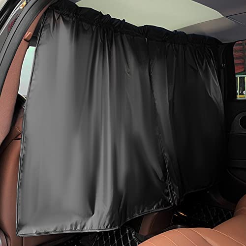 Abizarch Car Privacy Curtains, Universal Car Window Shades Light Blocking Sunshades, Auto Blackout Curtains Baby Shades Wide Sedan SUV Sunshade Screen Covers for Travel Camping Nap Sleeping