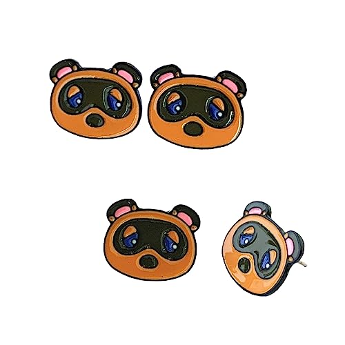 Anime Cartoons Gamer Anim Villagers Crosing Stud Earrings Fun Video Game Gifts For Girl Woman (2) #TOP2