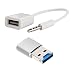 Produktbild 3,5 mm Stecker AUX Audio Stecker zu USB 2.0 Buchse OTG Kabel Konverter Kabel mit mini Kartenleser