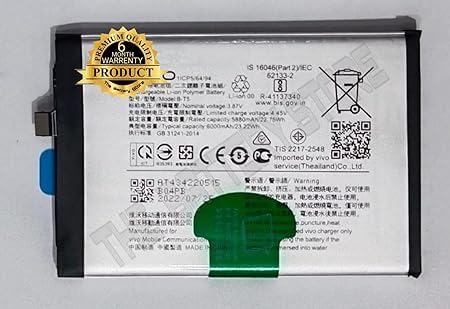 Image of Original B-T5 Battery for Vivo Y55s 5G 2021 V2164A Battery with 6 Month Warranty***(G00102)