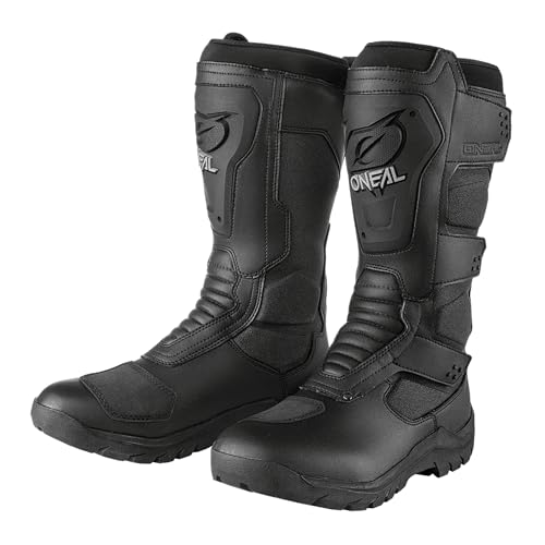 O'NEAL | Botas de moto | Enduro Adventure | Bota de turismo impermeable, espinillera de goma termoplástica, suela de goma completa | Bota Sierra | Adulto | Talla 45