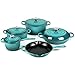Le Creuset Signature Batterie de cuisine 9 pièces en fonte Bleu Caraïbe