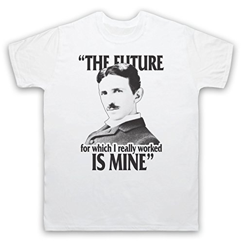 Nikola Tesla T-Shirt Homme graphique durable My Icon Art Clothing imprimé ultra résistant