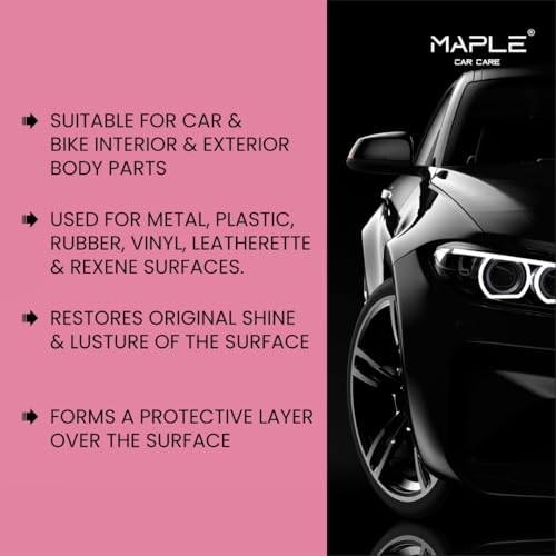 Image of Maple Car Care All in One Polish 5 Litre | Non-Greasy Dashboard & Interior Polish with UV Protection | Long-Lasting Shine for Plastic, Rubber & Vinyl Surfaces | Keeps Car Interiors Looking New Longer