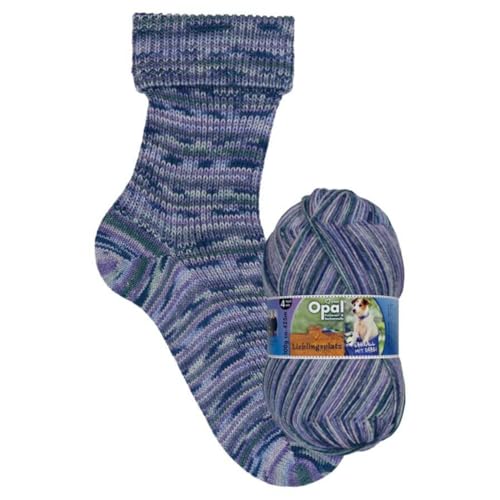 Opal Lieblingsplatz (425m) 4-fädig Garn - Wollmischung, zum Stricken von warmen Socken mit einzigartigen Farbmustern, 11462, 1 x 100g Opal Lieblingsplatz (425m) 4-fädig Garn - Wollmischung, zum Stricken von warmen Socken mit einzigartigen Farbmustern, 11462, 1 x 100g