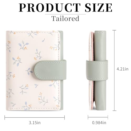 Image of RNIEGA Small Wallets for Women Trifold Vegan Leather Wallet RFID Blocking Card Holders with ID Window