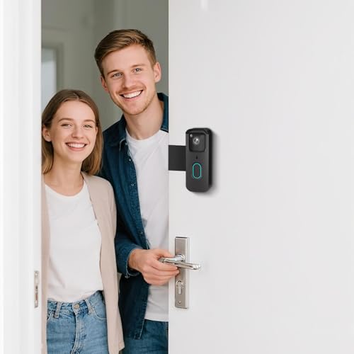 Image of Anti-Theft Doorbell Mount for Blink Doorbell Camera No-Drill Door Mount | No Block Sensor & Night Vision Blink Video Doorbell Accessories for Home Rentals Office , Not for Security Door