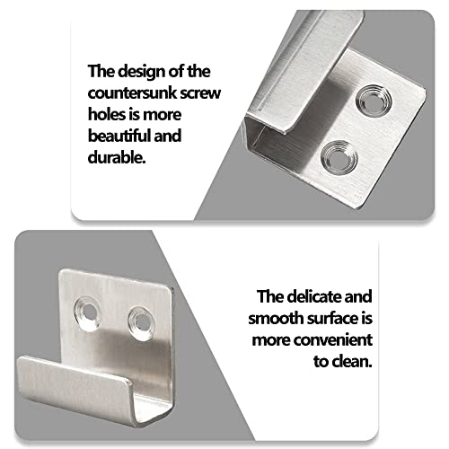 Image of Thicken Stainless Steel Tile Display Hanger Hook Fastener for Tiles Billboards Easels Photo Frames Mirrors (15 mm Silver)