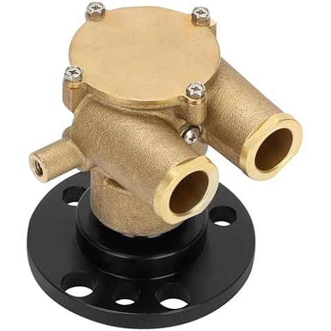 Anrain F6B-9 Crankshaft Mounted Water Pump, F6B-9 Impeller Water Pump for 1979-1993 Volvo Penta OMC V8 Engines, for Johnson 10-24930-01,10-24805-01,10-24915-01,10-24232-10, for Indmar 685001 Cover