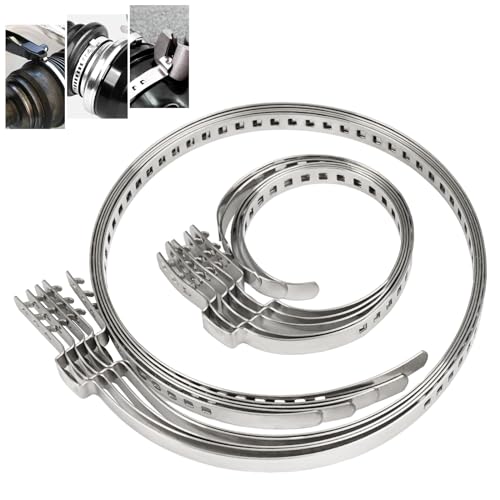 10 Pièces Collier Cardan Universel, 5 Pièces Grand et 5 Pièces Petit pour Soufflet de Cardan, Collier Serrage Universel pour la Plupart des Véhicules