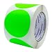 ChromaLabel 3 inch Color-Code Dot Labels | 500/Roll (Fluorescent Green)