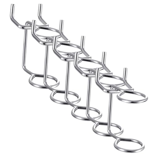 BELLIFFY 5pcs Screwdriver Organizer Racks Double Ring Pegboard Tool Holders Accessory Holders for Efficient Storage Garage Workshop Kitchen and More