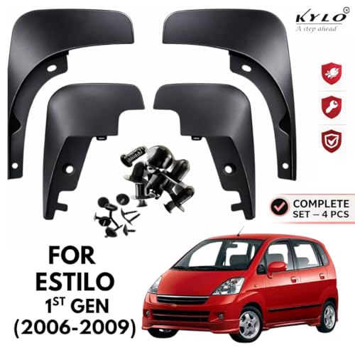 Image of KyloXtreme MUD Flap | All-Terrain Mud Flap Set - Durable Splash Guards for Cars and Trucks, Offering Maximum Protection from Mud (Estilo T1)