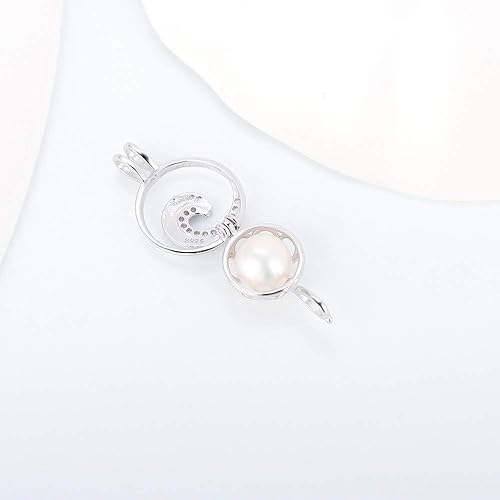 Miniatura 4 de LGSY Colgantes de jaula de plata de ley 925 con forma de jaula para manualidades, collares, pulseras y bisutería, Metal