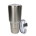 30 oz Stainless Steel Vacuum Insulated Tumbler with Lid, Double-Wall Vacuum Insulation Travel Cup & Coffee Mug No Sweating Keeps Drinks Hot or Cold Multiple Colors (Stainless Steel)