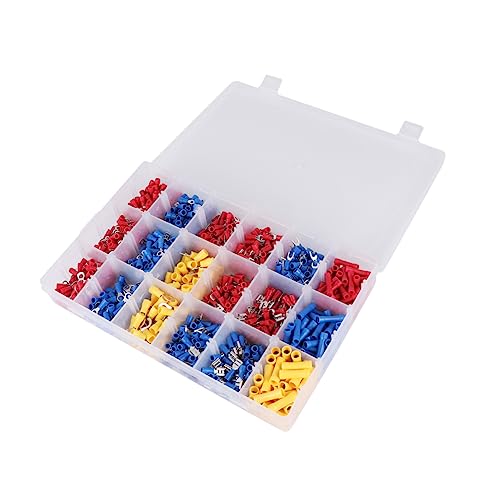 Connecteurs tubulaires à anneau en PVC Kisangel 1300pcs pliables pour câbles de batterie auto