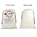 Blank Personalised Santa Sack Large Christmas Sack Bags Santa Bag with Drawstring for Gifts Canvas Xmas Present