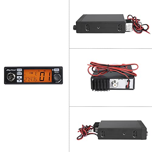 Anytone Cb Radio, 7 Color Display Mobile Transceiver, 10M, 11M, 12M, Emg, Vox With 50Ft Cb Coax Cable, Cb Antenna Cable, Low Loss Uhf Pl-259 Male To Male Cables #TOP3