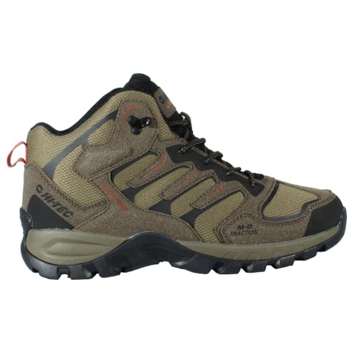 HI-TEC – Botas Montaña Hombre Cervus Mid WP | Botas Trekking Hombre con Membrana, Suela de Caucho, Estabilizador Trasero | Ideal para Trekking, Senderismo y Montaña | Chocolate, 42