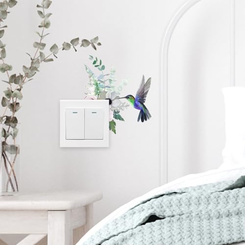 Set 3 adhesivos de pared decorativos Hummingbird Flowers miniatura 4