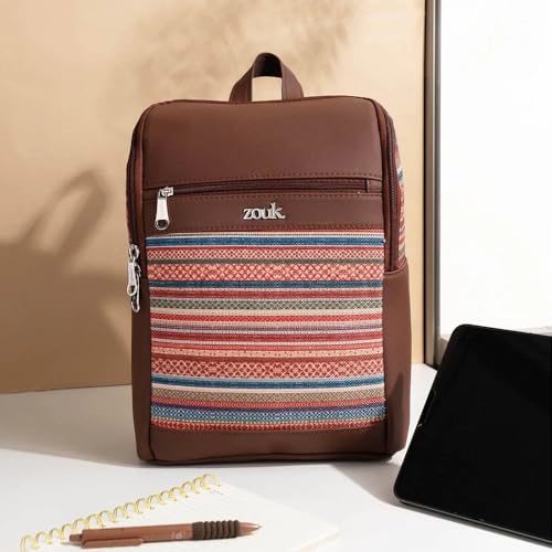 Image of ZOUK Amalia Daypack |Padded Tablet Compartment | Adjustable Straps | Water-Resistant | Men and Women | Daily Use | Lightweight |Smart & Compact |Comfortable & Stylish