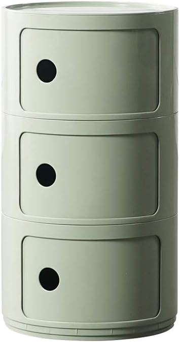 Side Table/End Table,Nordic BedModern Simple Round Small Cabinet Mini Creative Plastic Side Cabinet Multi-Layer Lockers Multicolor