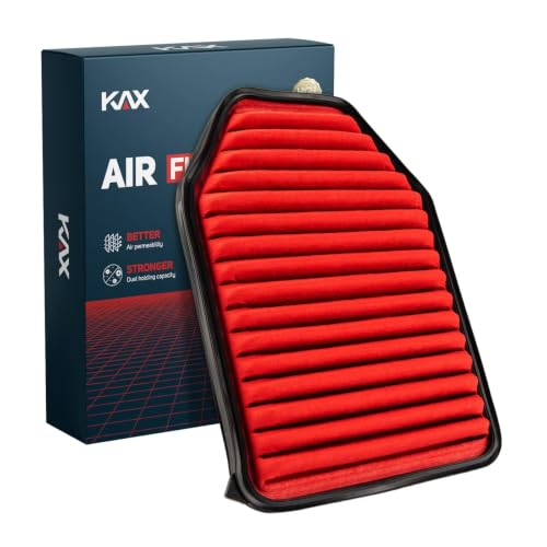 KAX Premium Engine Air Filter CA10348 Replacement for Jeep Wrangler 2007-2017 Wrangler JK 2018 High Performance & Advanced Engine Protection