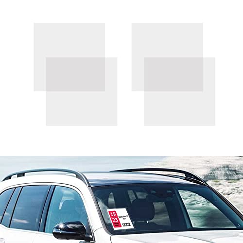 Windshield Sticker Applicator, Static Cling Window Film Clear Car Window Stickers, Windshield Sticker Applicator Fit For Registration Sticker, Annual Inspection Sticker And Parking Permit Removable #TOP12