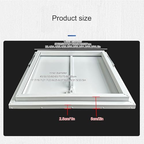 Claraboya impermeable para techos planos con puerta de acceso resistente gris 8