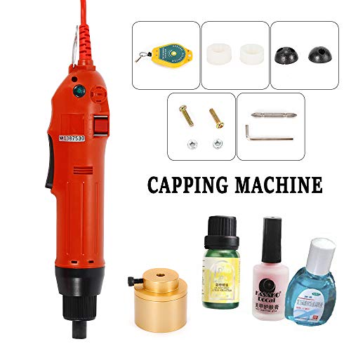 Electric Bottle Capping Machine, 110V Handheld Screw Bottle Capper Sealer Sealing Adjustable Clutch