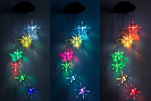 Lainin Led Solar Wind Spinner Color Changing Urchin Star Wind Chime Lamp For Home Outdoor Garden Patio, Mother's Day #TOP3