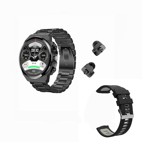 Tuanzi JM08 2-in-1 Smartwatch & TWS Earbuds Bluetooth Black