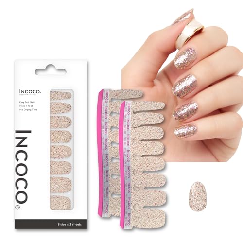 INCOCO インココ ネイルシール 貼るだけ マニキュア 硬化不要 トゥインクル ライト Twinkling Lights ハンド&フット兼用 速乾 ペディキュアの商品画像（Amazon）