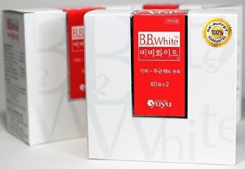 BB White Vitamins Skin Whitening & Anti Aging Best Seller in Europe (1 Box = 120 Tablets) Results in 2 Weeks