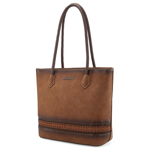 Image of Montana West Woven Tote Bags for Women Purses and Handbags with Back Zipper Pocket