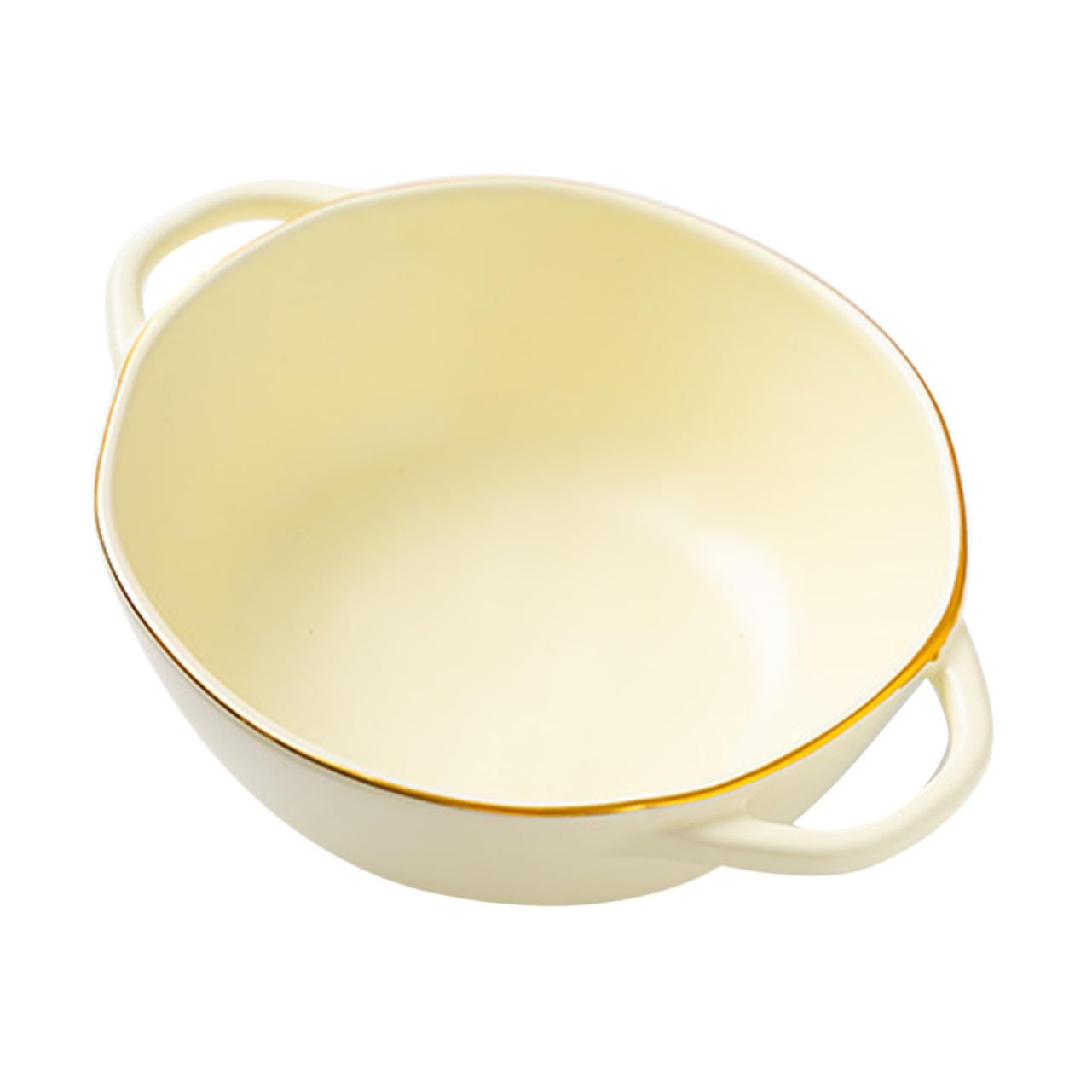 Homoyoyo Tazón de Cerámica para Horno Doble Asa 750 Ml Resistente Altas Temperaturas Microondas Hogar Servir Ensalada Sopa Arroz