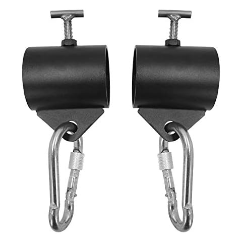 Luwint Olympic Chain Collars Barbell Clamps with Loops for Weightlifting Workout, Set of 2 Cover