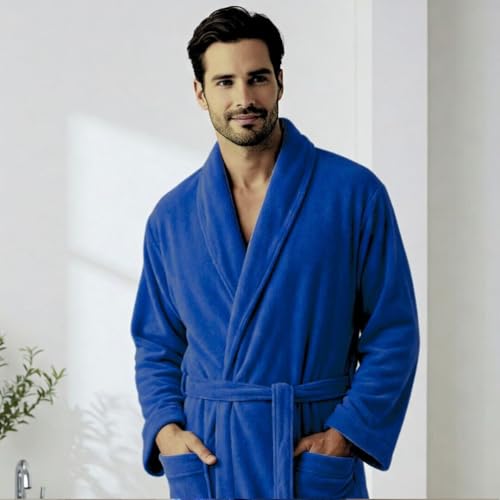 Albornoz de algodón unisex de baño absorbente de 450g en 7 colores 6
