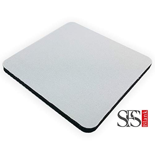 10 Pieces Blank Square Rectangular Rubber Base Fabric Surface Mouse Pads Sublimation Heat Press Thermal Transfer Mouse Pad 22 X 18 X 0.02 Cm ( Very Thin ) #TOP2