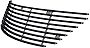 APS Compatible with Toyota Camry 2002-2006 Main Upper Stainless Steel Black Billet Grille Grill Insert S18-H08358T