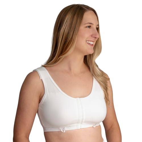 Gentle Touch Surg-Ease Bra with Hook & Eye Front Closure- Post Mastectomy Recovery Bra, Made in USA