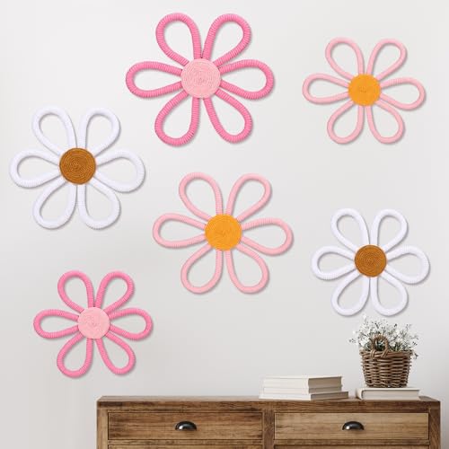 Décoration murale bohème en macramé tissé main 6 pièces premium