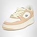 Lacoste Women's L001 Set Sneaker, Light Brown/Off White, 9