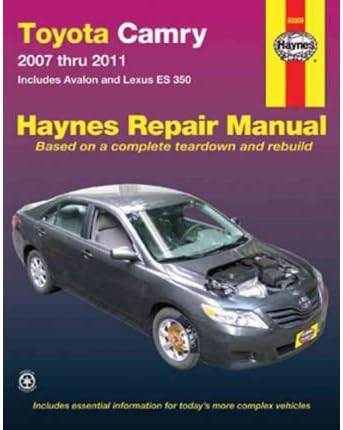 [(Toyota Camry Service and Repair Manual: 2007 to 2011)] [Author: Jeff Killingsworth] published on (September, 2011) Paperback