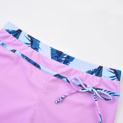 Image of Uhnice Girls Swimsuit Two Piece Tankini Swimwear with Boyshort