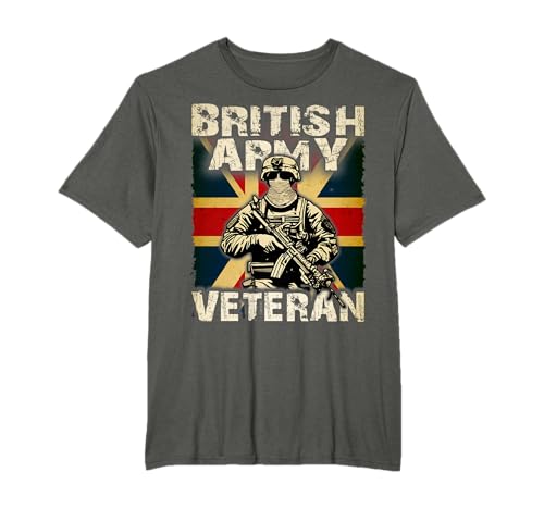 British Army Veteran UK Military Veteran Soldier T-Shirt