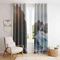 レトロ ミッドセンチュリー 昭和 カーテン 1m×2m 2枚セット 遮光80% レトロ ミッドセンチュリー 昭和 カーテン 1m×2m 2枚セット 遮光