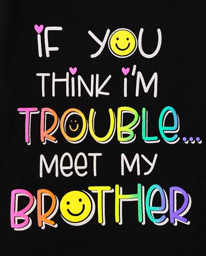The Children's Place,Baby Girls,and Toddler Family,Mom,Dad,Sibiling Short Sleeve Graphic T-Shirts,Multipacks,Mom/Daddys Girl/Brother 3-Pack,2 Years - image 2