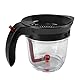 Fetttrennkanne für Soßen, Fettabscheider 1000ml, Doppelfiltrations Fetttrenner, Ein Knopf Pressefreigabe Spender,